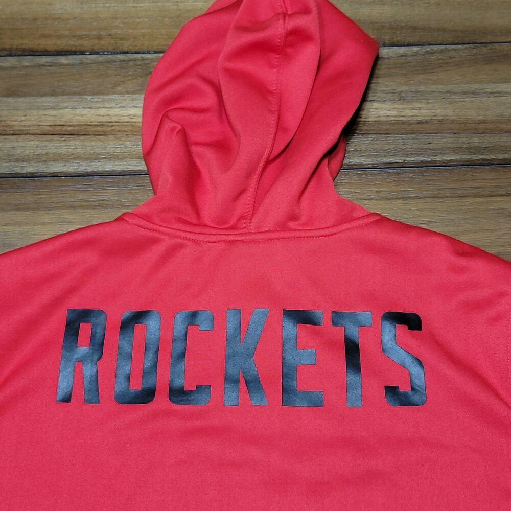 UNK x NBA Red LS Unisex Hoodie Houston Rockets - Size Large - Picture 5 of 7